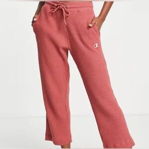Champion rust color waffle knit pants